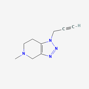 molecular formula C9H12N4 B1531528 5-methyl-1-(prop-2-yn-1-yl)-1H,4H,5H,6H,7H-[1,2,3]triazolo[4,5-c]pyridine CAS No. 2098135-30-7