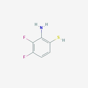 molecular formula C6H5F2NS B153153 2-Amino-3,4-difluorobenzenethiol CAS No. 131105-92-5