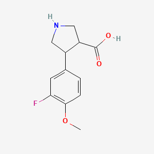 4-(3-Fluoro-4-methoxyphenyl)pyrrolidine-3-carboxylic acid