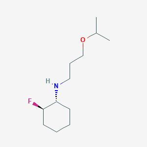 molecular formula C12H24FNO B1531539 (1R,2R)-2-fluoro-N-[3-(propan-2-yloxy)propyl]cyclohexan-1-amine CAS No. 2166249-48-3
