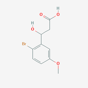 3-(2-Bromo-5-methoxyphenyl)-3-hydroxypropanoic acid