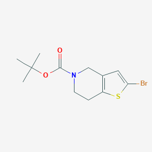 molecular formula C12H16BrNO2S B153154 叔丁基2-溴-6,7-二氢噻吩并[3,2-c]吡啶-5(4H)-羧酸酯 CAS No. 949922-62-7
