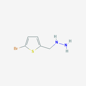 ((5-Bromothiophen-2-yl)methyl)hydrazine