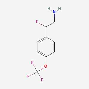 molecular formula C9H9F4NO B1531544 2-氟-2-[4-(三氟甲氧基)苯基]乙胺 CAS No. 1004283-06-0