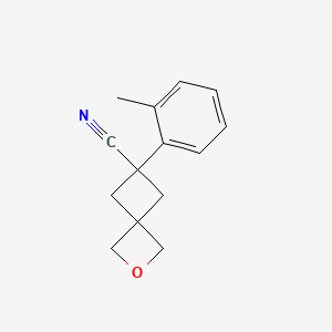 6-(2-Methylphenyl)-2-oxaspiro[3.3]heptane-6-carbonitrile