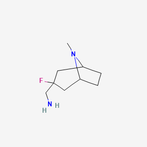 (3-Fluoro-8-methyl-8-azabicyclo[3.2.1]octan-3-yl)methanamine