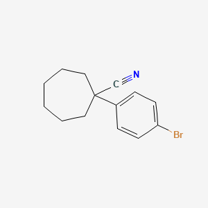 1-(4-Bromophenyl)cycloheptane-1-carbonitrile