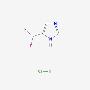 molecular formula C4H5ClF2N2 B1531549 4-(difluoromethyl)-1H-imidazole hydrochloride CAS No. 499214-79-8