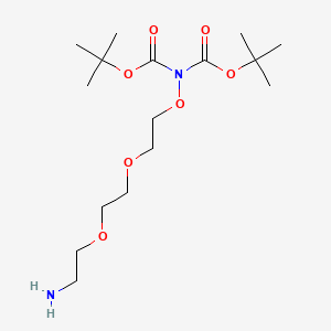 tert-Butyl (2-(2-(2-aminoethoxy)ethoxy)ethoxy)(tert-butoxycarbonyl)carbamate