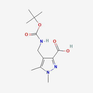 4-({[(tert-butoxy)carbonyl]amino}methyl)-1,5-dimethyl-1H-pyrazole-3-carboxylicacid