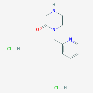 molecular formula C10H15Cl2N3O B1531552 1-[(Pyridin-2-yl)methyl]piperazin-2-one dihydrochloride CAS No. 2098113-77-8