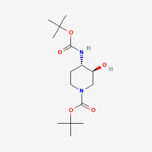 tert-butyl (3S,4S)-4-{[(tert-butoxy)carbonyl]amino}-3-hydroxypiperidine-1-carboxylate