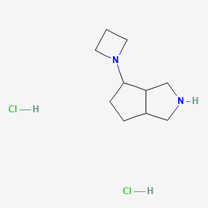1-{Octahydrocyclopenta[c]pyrrol-4-yl}azetidine dihydrochloride