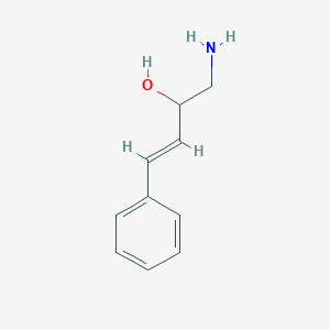 molecular formula C10H13NO B15315530 1-Amino-4-phenylbut-3-en-2-ol 