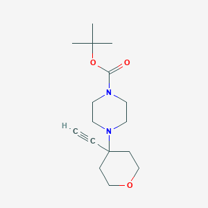 Tert-butyl4-(4-ethynyloxan-4-yl)piperazine-1-carboxylate