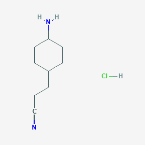 3-(4-Aminocyclohexyl)propanenitrile hydrochloride