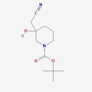 Tert-butyl3-(cyanomethyl)-3-hydroxypiperidine-1-carboxylate