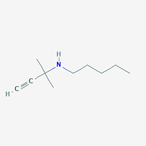 N-(2-methylbut-3-yn-2-yl)pentan-1-amine