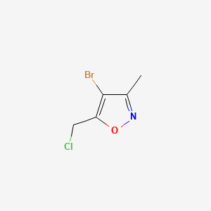 4-Bromo-5-(chloromethyl)-3-methyl-1,2-oxazole