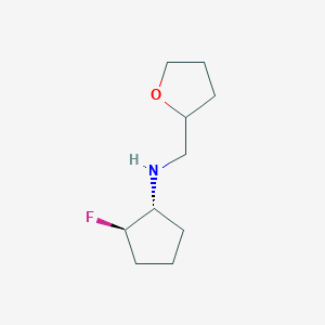 (1R,2R)-2-fluoro-N-[(oxolan-2-yl)methyl]cyclopentan-1-amine