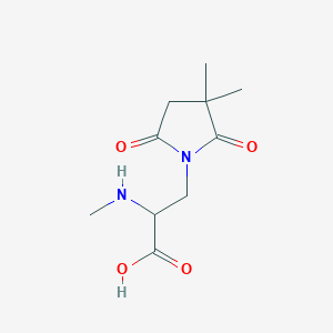 3-(3,3-Dimethyl-2,5-dioxopyrrolidin-1-yl)-2-(methylamino)propanoic acid