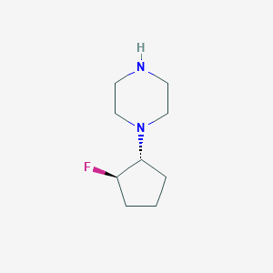 1-[(1R,2R)-2-fluorocyclopentyl]piperazine