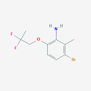 3-Bromo-6-(2,2-difluoropropoxy)-2-methylphenylamine