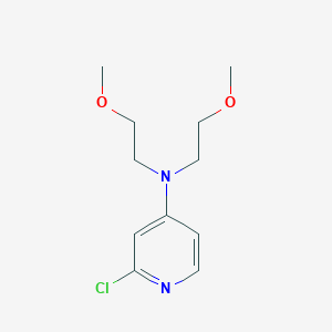 molecular formula C11H17ClN2O2 B1531581 2-chloro-N,N-bis(2-methoxyethyl)pyridin-4-amine CAS No. 1600185-66-7