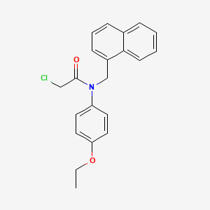 molecular formula C21H20ClNO2 B1531586 2-Chloro-n-(4-ethoxyphenyl)-n-(1-naphthylmethyl)acetamide CAS No. 2173098-90-1