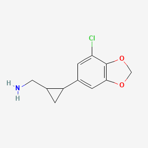 (2-(7-Chlorobenzo[d][1,3]dioxol-5-yl)cyclopropyl)methanamine