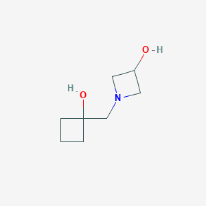 1-[(1-Hydroxycyclobutyl)methyl]azetidin-3-ol