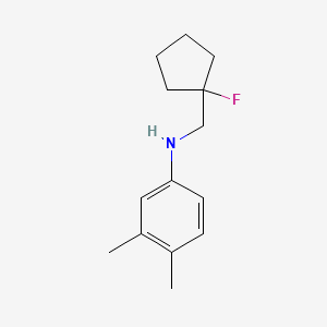 N-[(1-fluorocyclopentyl)methyl]-3,4-dimethylaniline