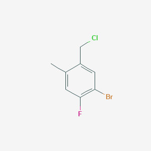 1-Bromo-5-(chloromethyl)-2-fluoro-4-methylbenzene