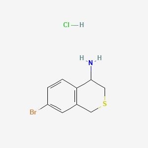 7-bromo-3,4-dihydro-1H-2-benzothiopyran-4-aminehydrochloride