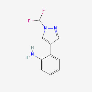 2-(1-(Difluoromethyl)-1h-pyrazol-4-yl)aniline