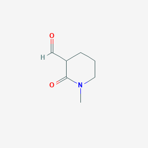 molecular formula C7H11NO2 B15316022 1-Methyl-2-oxopiperidine-3-carbaldehyde CAS No. 72740-37-5