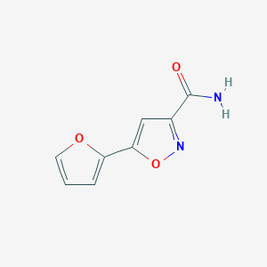 molecular formula C8H6N2O3 B15316029 5-(Furan-2-yl)-1,2-oxazole-3-carboxamide 