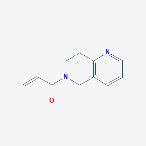 molecular formula C11H12N2O B15316032 1-(5,6,7,8-Tetrahydro-1,6-naphthyridin-6-yl)prop-2-en-1-one CAS No. 1179512-57-2