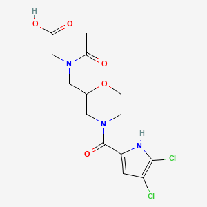 2-(N-{[4-(4,5-dichloro-1H-pyrrole-2-carbonyl)morpholin-2-yl]methyl}acetamido)aceticacid