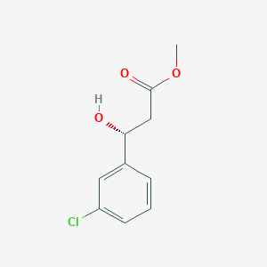 molecular formula C10H11ClO3 B15316043 Methyl (r)-3-(3-chlorophenyl)-3-hydroxypropanoate 