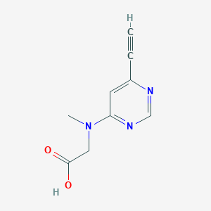 molecular formula C9H9N3O2 B1531606 2-[(6-Ethynylpyrimidin-4-yl)(methyl)amino]acetic acid CAS No. 2097986-47-3