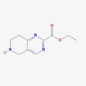 molecular formula C10H13N3O2 B15316103 Ethyl 5,6,7,8-tetrahydropyrido[4,3-D]pyrimidine-2-carboxylate 