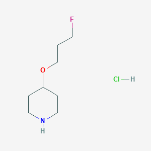 molecular formula C8H17ClFNO B1531611 4-(3-Fluoropropoxy)piperidine hydrochloride CAS No. 2203015-77-2