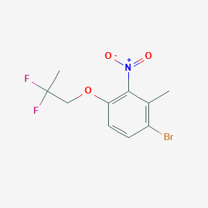molecular formula C10H10BrF2NO3 B1531613 1-Bromo-4-(2,2-difluoropropoxy)-2-methyl-3-nitrobenzene CAS No. 2206610-29-7