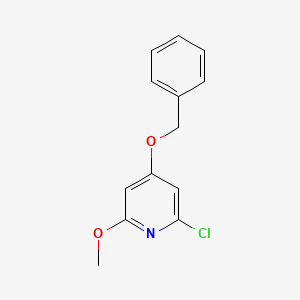 molecular formula C13H12ClNO2 B1531614 4-(Benzyloxy)-2-methoxy-6-chloropyridine CAS No. 1934854-20-2