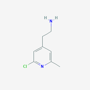 molecular formula C8H11ClN2 B15316192 2-(2-Chloro-6-methylpyridin-4-YL)ethanamine 