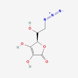 molecular formula C6H7N3O5 B15316290 (5R)-5-(2-azido-1-hydroxyethyl)-3,4-dihydroxy-2,5-dihydrofuran-2-one 