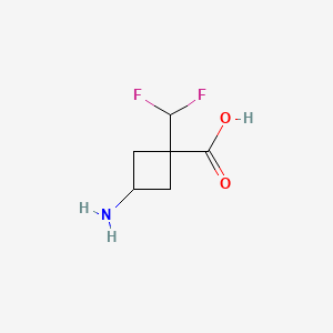 3-Amino-1-(difluoromethyl)cyclobutane-1-carboxylic acid