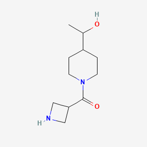 molecular formula C11H20N2O2 B1531637 氮杂环丁-3-基(4-(1-羟乙基)哌啶-1-基)甲苯酮 CAS No. 1692100-14-3