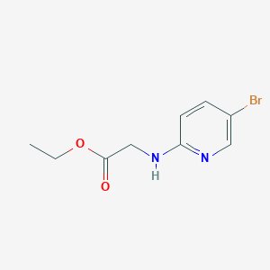 molecular formula C9H11BrN2O2 B15316374 Ethyl (5-bromopyridin-2-yl)glycinate 